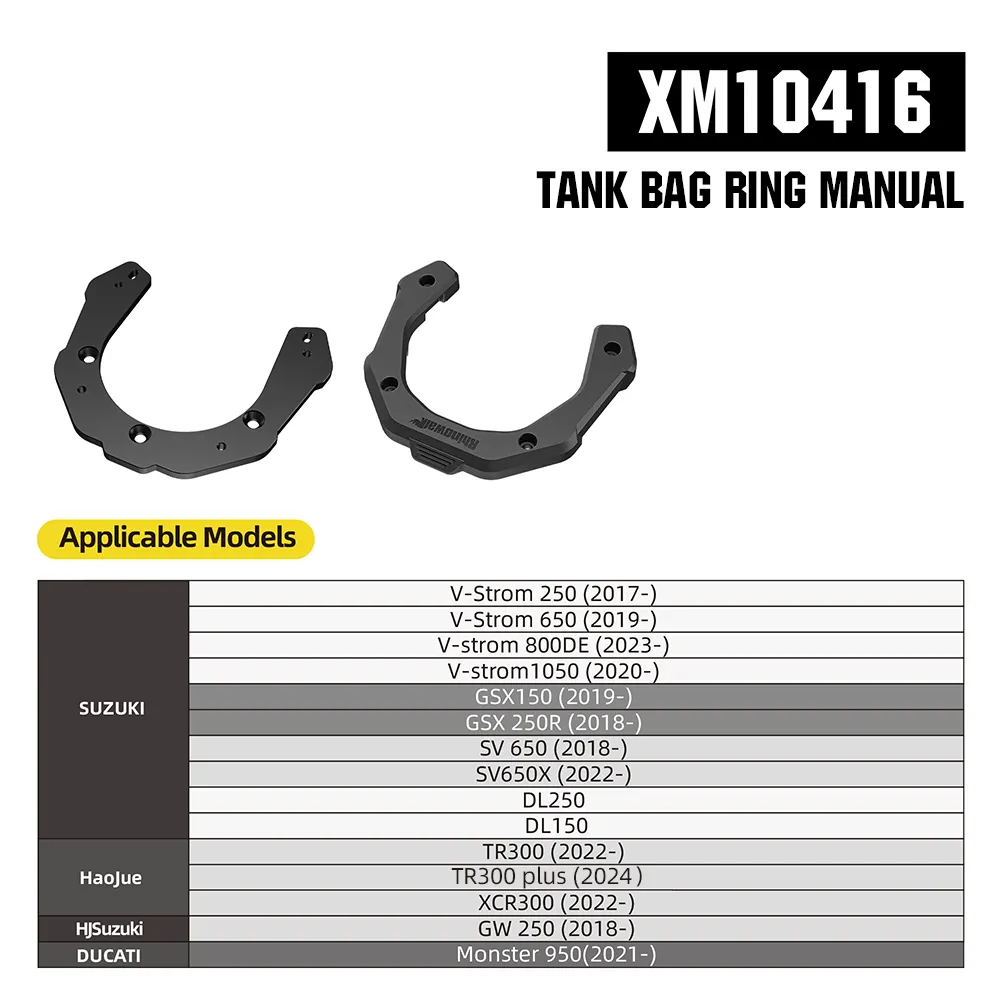 [XM10416BK] Base Magnética de Engate Rápido para Bolsa de Tanque Rhinowalk