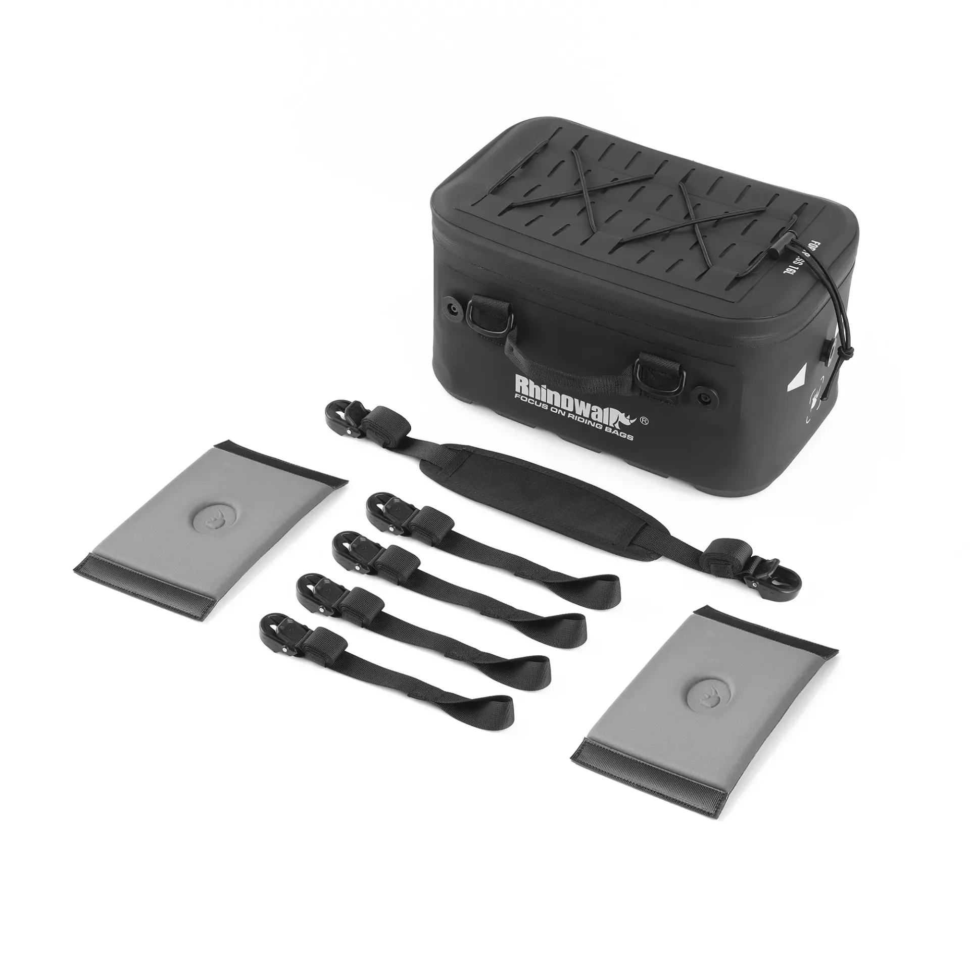 [MFT2306BK] Bolsa de viagem impermeável estendida de 16 litros para malas laterais.